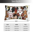 thumbnail image 4 of Kll Doodle Farm Animals Faces Pillow Covers Envelope Closure,Super Soft And Cozy Fuzzy Fleece Pillow Case Cover 16"X24", 4 of 9