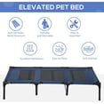thumbnail image 3 of Lit Surélevé pour Animaux de Compagnie Chien Chat Lit Confortable Camping Bleu et Noir, 3 of 9