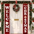 thumbnail image 4 of VerPetridure Christmas Curtain Decoration Christmas Decoration Curtain Creative Decoration Couplets Hanging Flags, 4 of 9