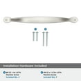 thumbnail image 4 of Amerock Inspirations 6-5/16 inch (160mm) Center-to-Center Satin Nickel Cabinet Pull, 10 Pack, 4 of 4