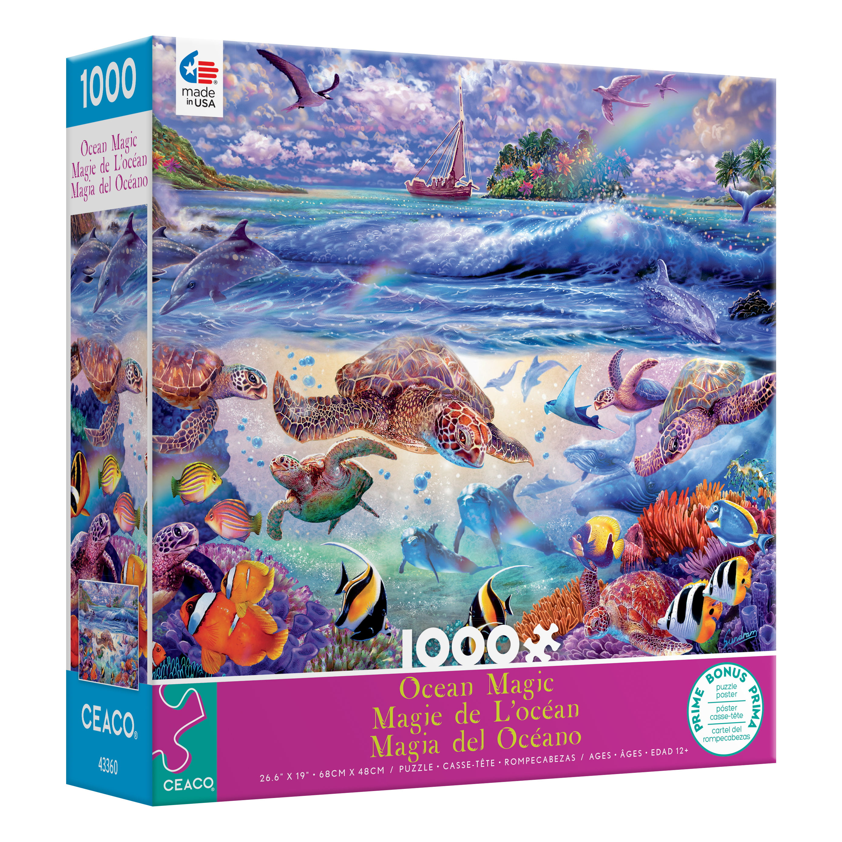 Ceaco Jigsaw Puzzle Ocean Magic 1000 Pieces 43360 for sale online 