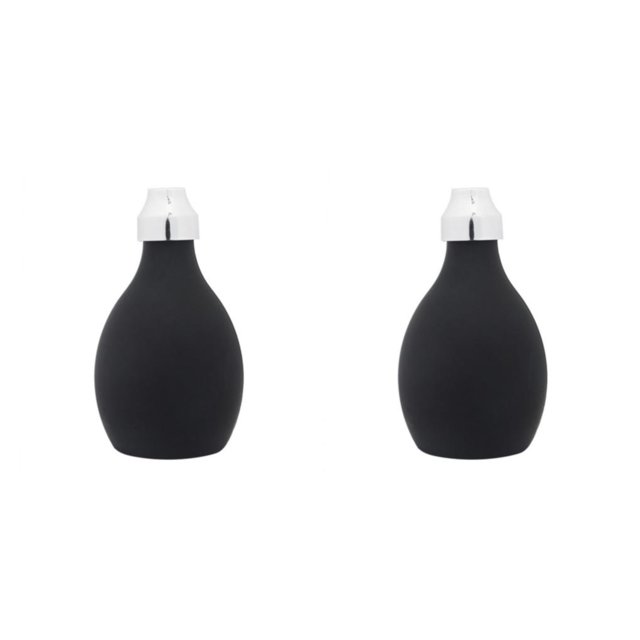 Qarigey Dispensador de secador de pelo recargable, práctico y fácil de usar, para profesionales de salón, pulverizador de fibra capilar negro 2Conjunto