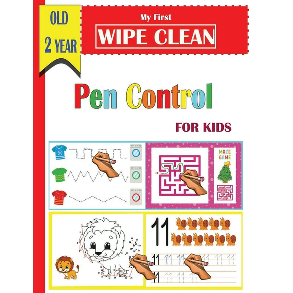 My First Wipe Clean Pen Control For Kids Old 2 Year A Magical Activity
