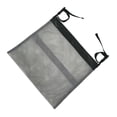 thumbnail image 3 of Bolsa de cochecito Organizador de silla de ruedas colgante Bolsa de almacenamiento de carrito de andador con cremallera de nailon, gris Scienceny HA004829-02, 3 of 7