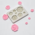 thumbnail image 2 of Bewildely Molde para hornear Chocolate artesanal con forma de flores rosas, herramientas de decoración de pasteles, herramienta de pastelería Herramientas y accesorios para hornear, 2 of 6