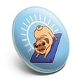 thumbnail image 2 of Downward Facing Dog Pug Doing Yoga Metal 1.1" Tie Tack Hat Lapel Pin Pinback, 2 of 5
