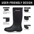 thumbnail image 6 of GIEESHIELD Rubber Boots for Men And Women,Waterproof Insulated Hunting & Work Boots with Steel Shank, Durable Anti-Slip Outdoor Boots for Farming, Gardening, Fishing, Mud Working(Black, Next G2 Camo), 6 of 7