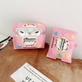 thumbnail image 4 of Case for AirPod 1st 2nd gen,  Air Pods 2 Cover, Cute Fashion Cartoon Fun Funny ,Kawaii 3D Unique Cool Silicone Soft material,pink, 4 of 5
