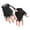Black, variant on lnmuld Gloves for Winters Kids Outdoor Sports Gloves Half Finger Breathable Grip for Cycling Skateboarding Play Youth Exercise Training Gear Size:4-6