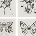 thumbnail image 3 of Unique Bargains 4 Pcs Realistic Fake Tattoos Butterfly Pattern Temporary Tatto for Adult Fluorescent Blue, 3 of 5