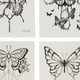 thumbnail image 3 of Tatuajes falsos realistas de 4 piezas con patrón de mariposa, tatuaje temporal para adultos en azul fluorescente, 3 of 5
