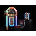 thumbnail image 7 of Arkrocket x Elvis Presley Jukebox Saturn V Full Size Bluetooth Vinyl Record Jukebox CD Player Vintage Radio Retro Turntable Classic Jukebox with Black Stand (Elvis Saturn V + Stand - Black), 7 of 7