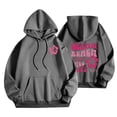 thumbnail image 1 of Chandails en Molleton pour Femmes, Femmes Imprimé Lettre Manches Longues Automne et Hiver Chandail Ample Mode Chandails à Capuchon Tops, 1 of 6