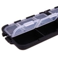 thumbnail image 7 of Fishing Tackle Storage Box with 10 Compartments, Hard Plastic Waterproof Container for Hooks Weights Lures, Black (1-Pack), 7 of 7