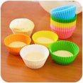 thumbnail image 2 of 20 piezas de moldes de silicona para muffins con colores aleatorios para hornear pasteles, moldes de silicona para pasteles, moldes para pasteles, utensilios para hornear jabón Rojo Verde, 2 of 5