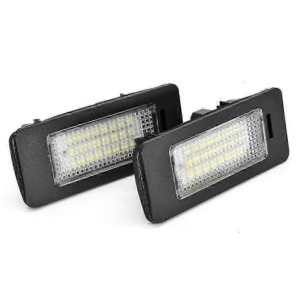 2Pcs LED License Plate Light Plug and Play For BMW 1 3 5 Series E90 E92 E60 E39