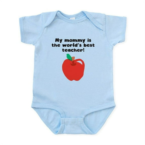 CafePress - My Mommy Is The Words Best Teacher Body Suit - Baby Light Bodysuit, Size Newborn - 24 Months