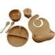 thumbnail image 1 of 6 piezas de artículos para bebés juego de alimentación de silicona antideslizante para bebés accesorios de comida para bebés suaves, 1 of 9