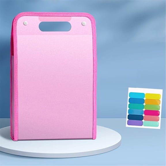 Uutvery A4 File Folders,Accordion File Organizer,13 Pockets With Labels Portable Document Receipt Organizer,Waterproof Expanding Files Folder for Office School Supplies,A4 Expanding File Vertical