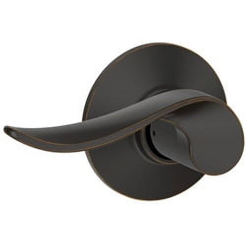 Schlage F10 SAC 716 Sacramento Passage Lock Lever, Aged Bronze
