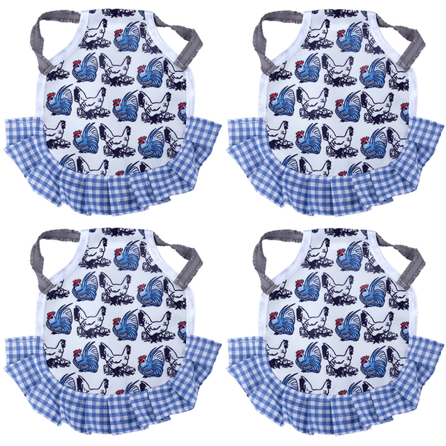4 Piezas Silla de Pollo Correas para Chaqueta de Pollo Delantal para Gallina Delantal para Pollo