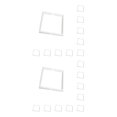 thumbnail image 1 of Ounissouiy 10X caja de almacenamiento caja de anillo transparente ahorro de espacio accesorios de tienda multiusos bandeja de exhibición Blanco 5*5*2cm 2piezas, 1 of 6