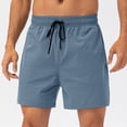 thumbnail image 4 of ZyeKqe Mens Running Shorts Gym Workout Athletic Shorts Fitted Exercise Hiking Shorts with Pocket, 4 of 5