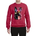 thumbnail image 2 of Wild Bobby Dean Russo German Shepherd Dog Lover Unisex Crewneck Graphic Sweatshirt, Vintage Heather Red, 3X-Large, 2 of 5