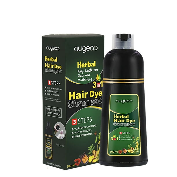 10 Mins Herbal Hair Darkening Shampoo Hotsale Control Frizz 500Ml