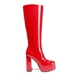 thumbnail image 2 of DREAM PAIRS Women's Platform Heeled Knee High Boots, Long Chunky Tall Gogo Boots for Fall, 2 of 8