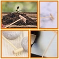 thumbnail image 4 of NUOLUX Sandbox Rake Crafts Sandbox Rakes Beige Bamboo 6Pcs For Wave and Path Creation on Sand, 4 of 6