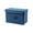Navy #4, variant on Collapsible Cotton Linen Storage Box | Foldable Fabric Storage Container for Clothes Towels & Household Items | Compact Travel Organizer
