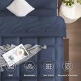 thumbnail image 3 of Juego de ropa de cama SunStyle Home Full/Queen, 7 piezas, azul, 3 of 8