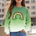 thumbnail image 2 of Chandail de la Saint-Patrick pour Enfants Garçons Filles T-Shirts Patchwork Hauts à Manches Longues, 2 of 5