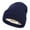 Navy Blue_One Size, variant on Unisex Knitted Hat with Satin Lining Prevent Hair Breakage Elastic Solid Color Keep Warm Cap No Brim Cold Weather Headwear for Outdoor Work