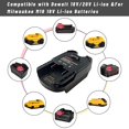 thumbnail image 3 of Adaptador de batería DEWDYS para herramientas Ridgid AEG de 18 V, 3 of 8