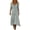 Gray, variant on SETOOFF Women V Neck Long Sleeve Maxi Dress Loose Flowy Solid Color Split Side Long Tunic Dress Casual Vacation Beach Travel Daily Dress