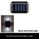 thumbnail image 1 of Lámpara solar de 4 piezas lámpara de pared al aire libre lámpara de patio LED subida y abajo lámpara de noche luminosa Meser  GAJH63, 1 of 2