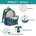 thumbnail image 3 of Geometric Cat Pattern Student Backpack – Minimalist Cat Design With Hand-Drawn Cat Graphic And Boho Cat Aesthetic, 3 of 5