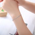thumbnail image 3 of Cadena de garra de diamante desnudo, pulsera de una sola fila hueca con tira desnuda, 3 of 3