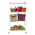 thumbnail image 6 of Origami 4-Pack R5-06W 4-Shelf Folding Steel Wire Shelving Storage, White, 6 of 11