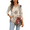 Boho Floral, variant on Womens V Neck 3/4 Sleeve Dressy Blouses Casual Loose Fit Tunic Tops Boho Business Blouses