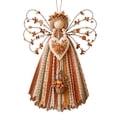 thumbnail image 2 of Luckky Angel Fabric Hanging DIY Kit,HandmadeAngel Ornament Craft Kit,Precut Fabrics & Buttons to Create Layered Wings,Christmas Tree Angel Doll for Rustic Farmhouse Christmas Home Decor, 2 of 8