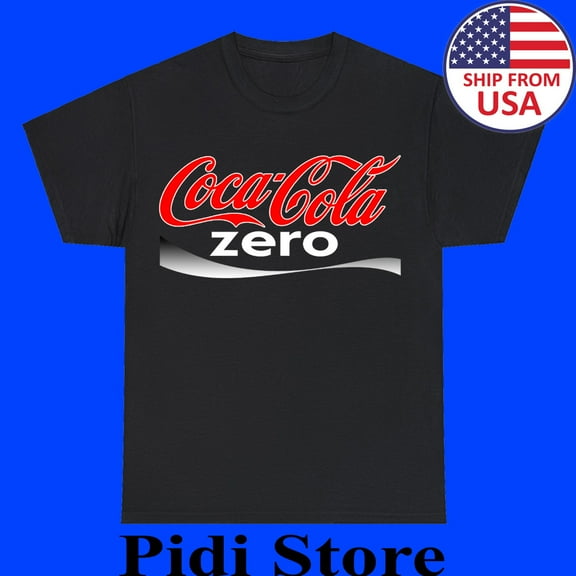 Coca Cola Zero Men's Black T-Shirt Size S to 3XL