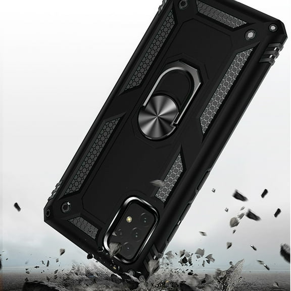 For Samsung Galaxy A23 5G Military Grade Rugged Dual Layers Hard PC   TPU Shockproof Hybrid with Ring Kickstand Cover ,Xpm Phone Case [ Black ]