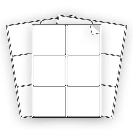 EcoSwift Brand Premium Self Adhesive Shipping Labels for Laser & Inkjet Printers 3.3 in. x 4 in. 6 UP White 3 1/3 x 4 Pack of 18000 Labels 3000 sheets