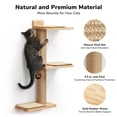 thumbnail image 3 of Estante de pared para gatos FUKUMARU, rascador 3 en 1, transformable, 3 of 8