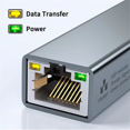 thumbnail image 1 of 2 in 1 USB C Network Card with PD 60W Fast Charging Port 1000Mbps, 1 of 7