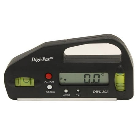 

Digi-Pas DWL80E Mini Pocket Size Digital Level Electronic Angle Gauge with 0.1 Degree Accuracy