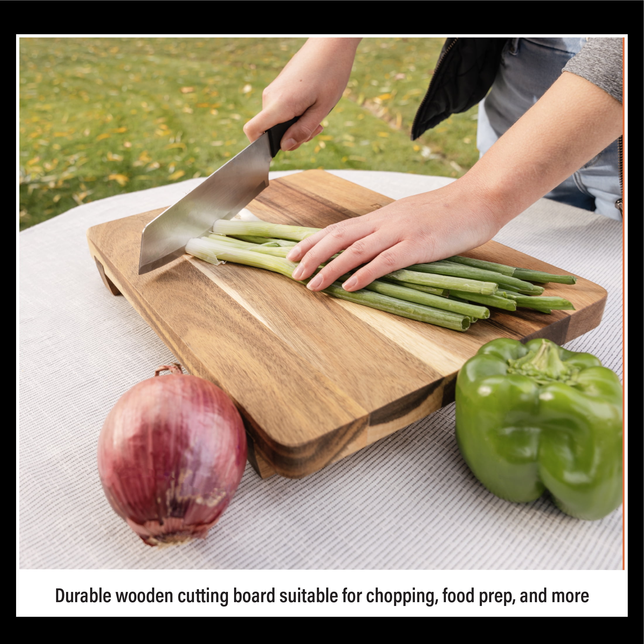 Blackstone Acacia Wood Griddle Top Cutting Board with Feet